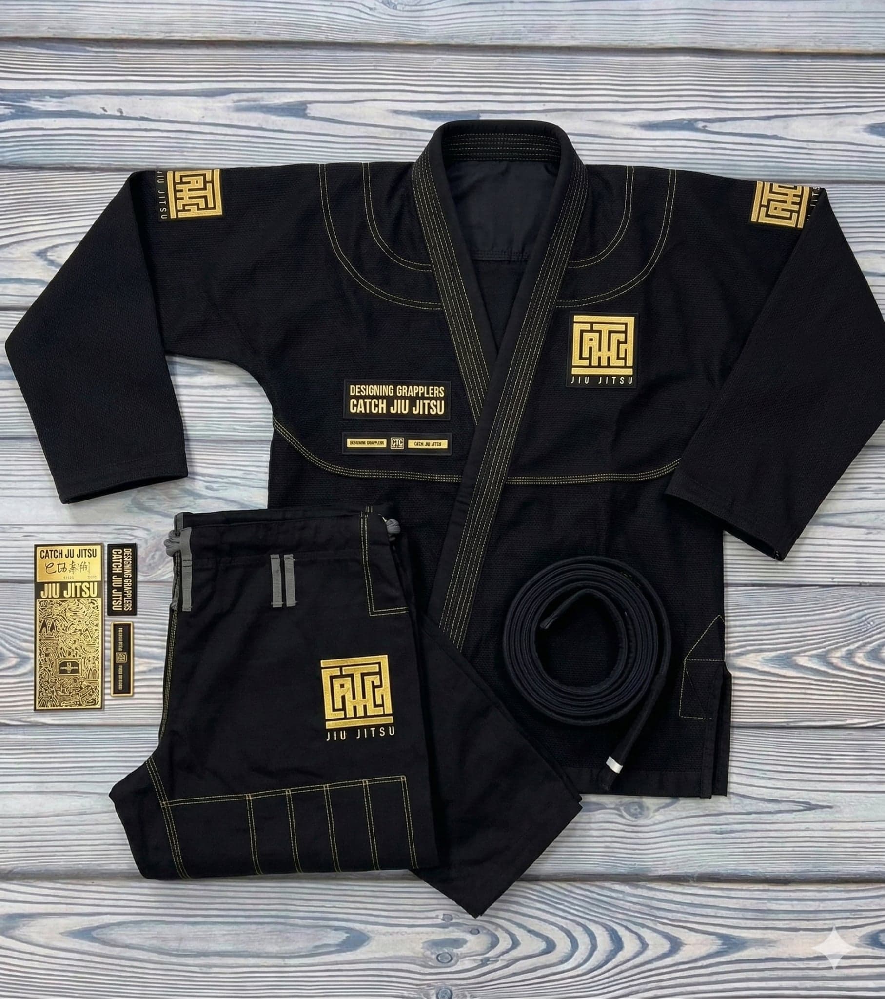 Catch BJJ Gi — Black — black