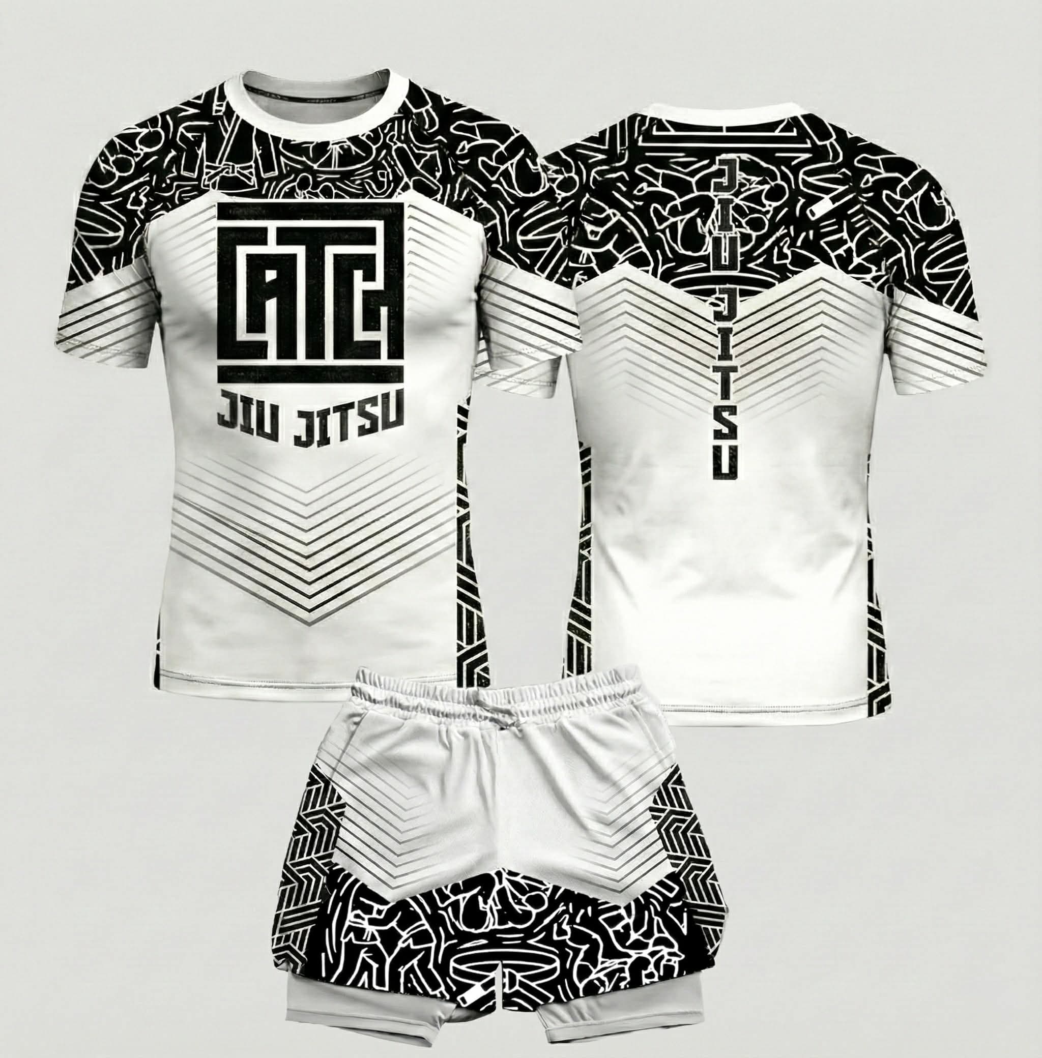 Catch Rash Guard & Shorts — White